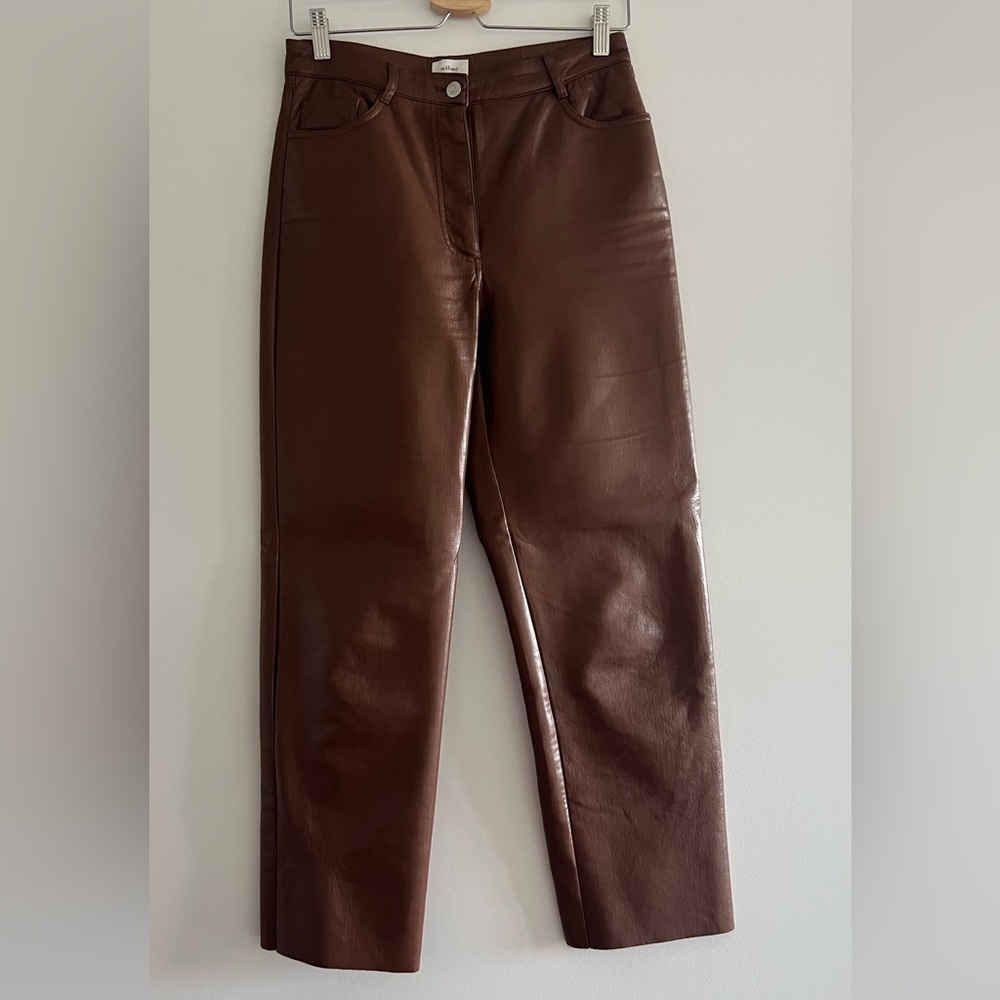 Wilfred Cognac Melina Vegan Leather Pant